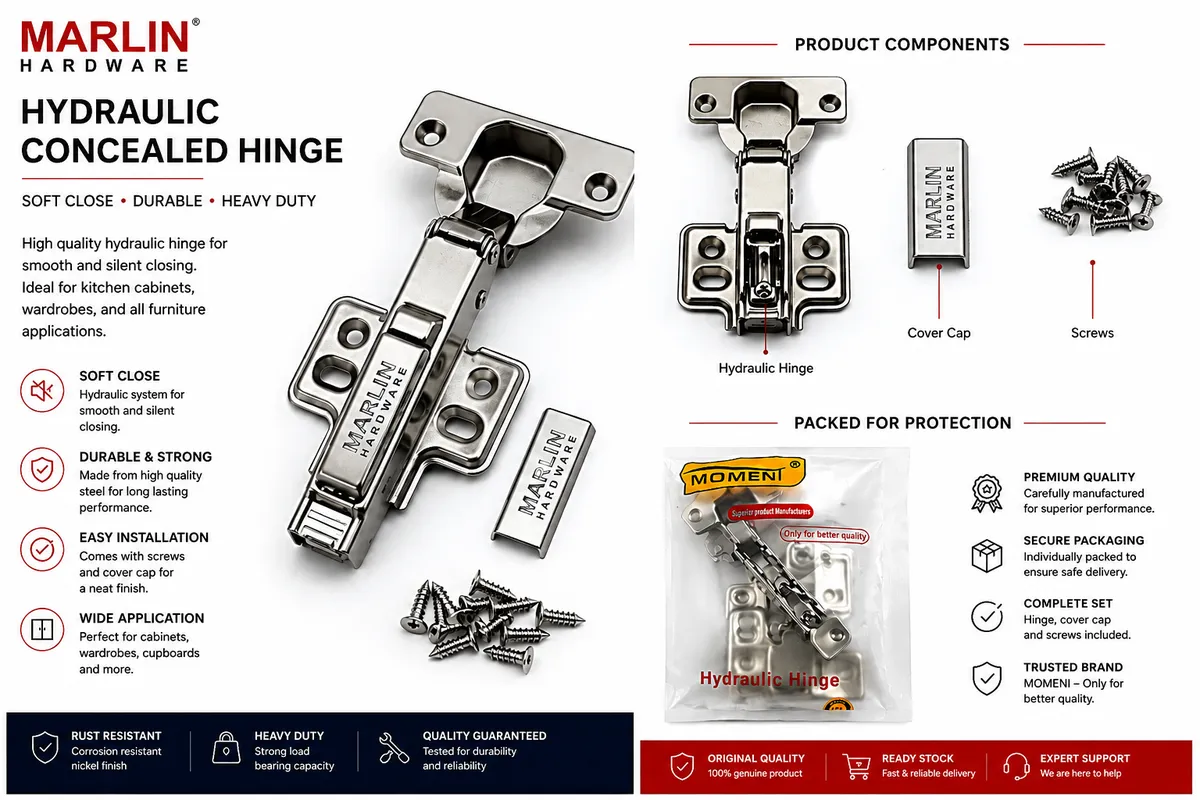 Hydraulic Malpha Hinges