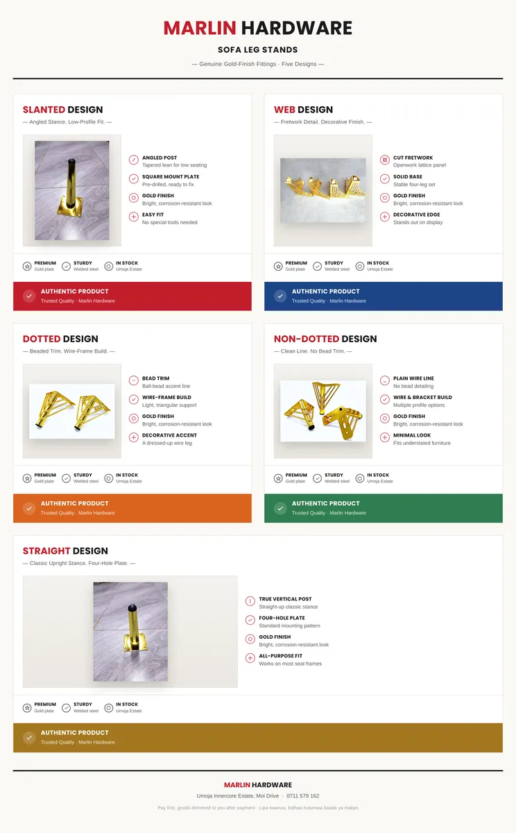Sofa Stands - Web Design